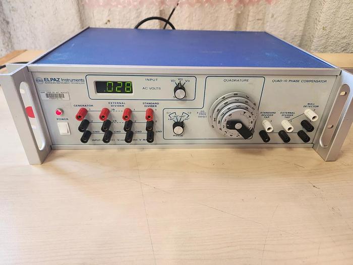 Used ELPAZ Instruments QUAD-10 Phase Compensator
