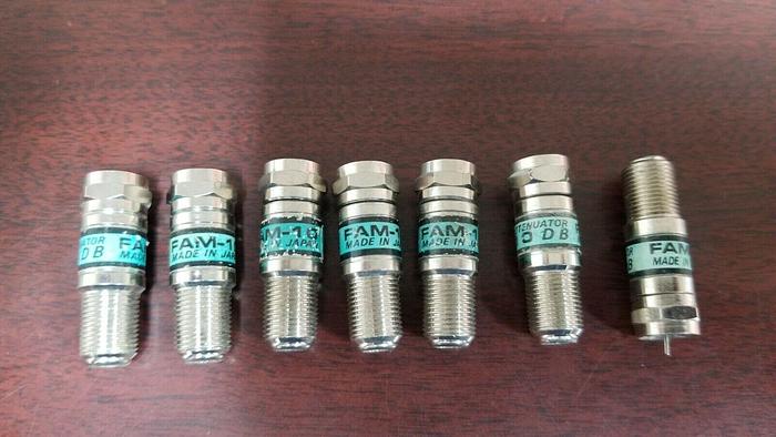 Used TONER FAM-10 Attenuator 75 Ohm 10dB Lot of 7