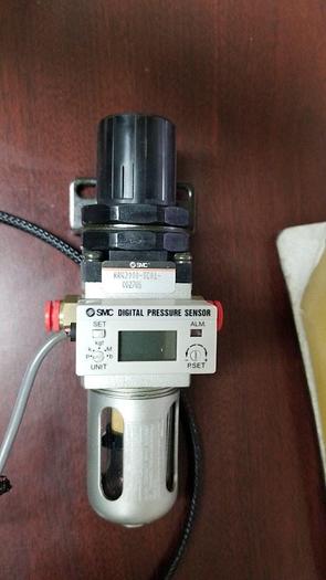 Used SMC NAW2000-SC01-0027US Filter Regulator With SMC GS40 Pressure Sensor