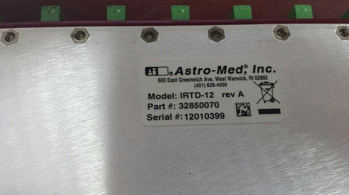 Used Astro-Med IRTD-12 Module