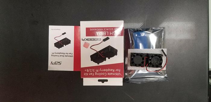 Seeed Technologies Raspberry Pi 3/2/B+ Dual Cooling Fan NEW!