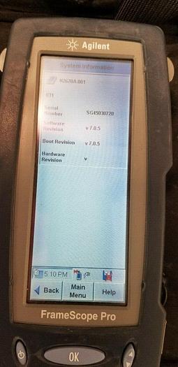 Used Agilent N2620A FrameScope PRO Unit #1 PLEASE READ!