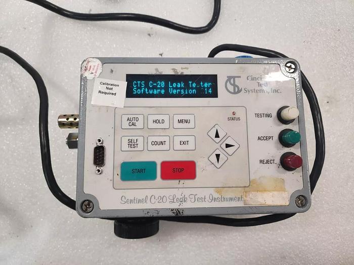 Used Cincinatti Test Systems Sentinel C-20 Leak Test Instrument Unit #1