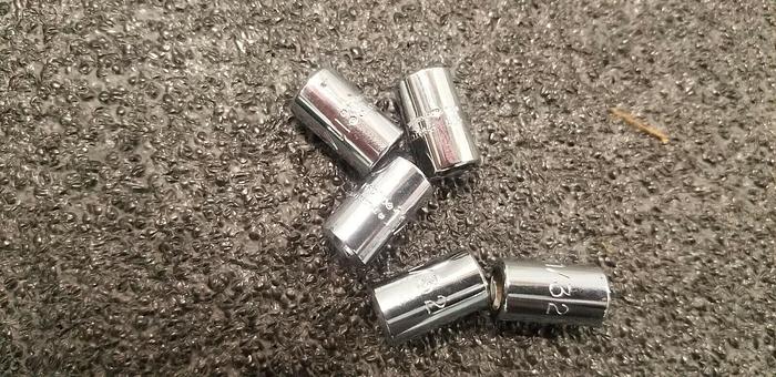 Used PROTO 1/4" Drive 11/32" 6 point Sockets Lot of 5 Set #4
