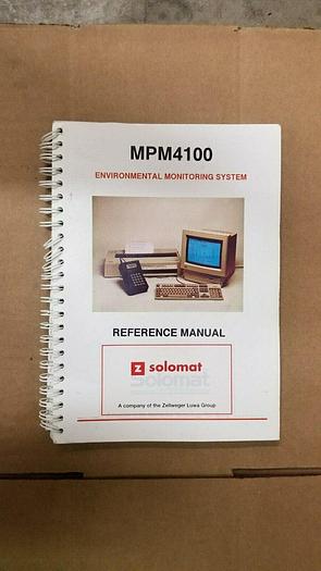 Used Solomat MPM4100 Reference Manual
