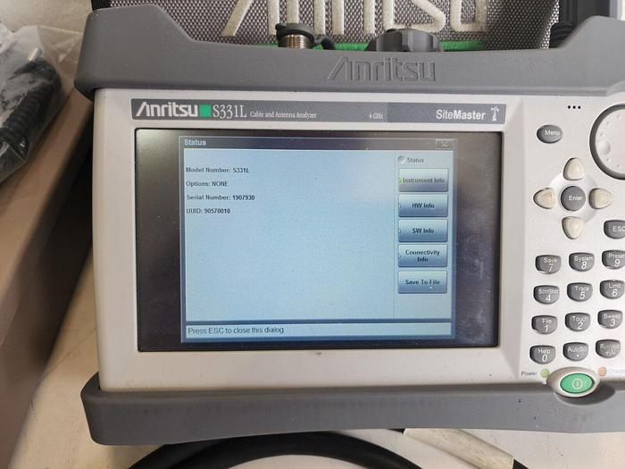 Used Anritsu S331L SiteMaster 4GHz Cable and Antenna Analyzer