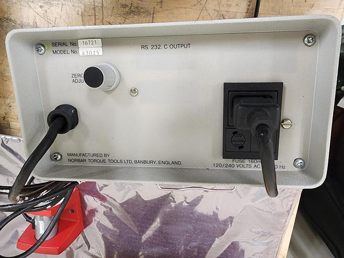 Used NORBAR TWA100/A Torque Wrench Analyzer