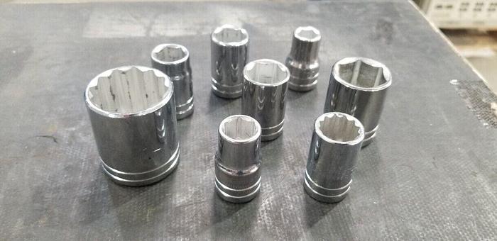 Used PROTO 1/2" SAE Socket Set #24 Made In USA