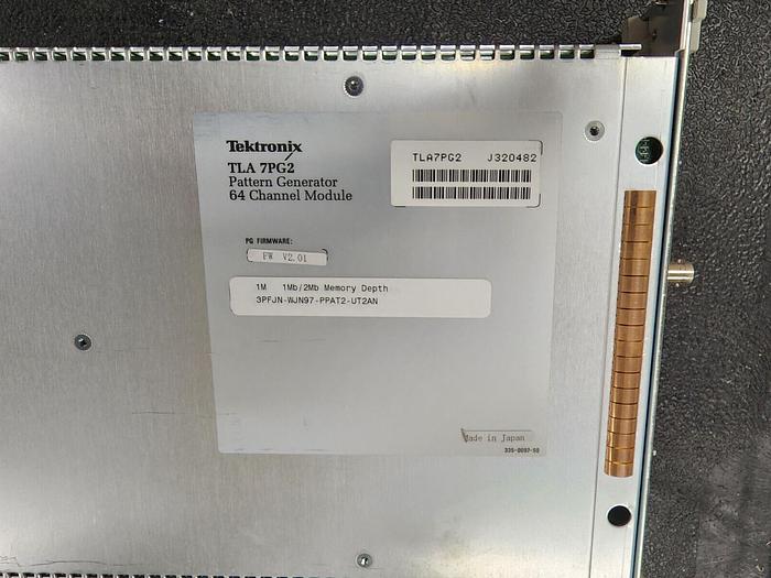 Used Tektronix TLA7PG2 Pattern Generator 64 Channel Logic Analyzer Module Unit #3