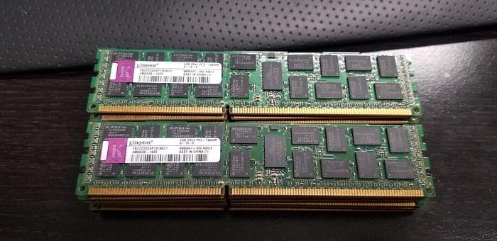 Used Kingston FB372D3D4P13C9ED1 4GB PC3-10600R-9-10-E Server Ram Lot of 13