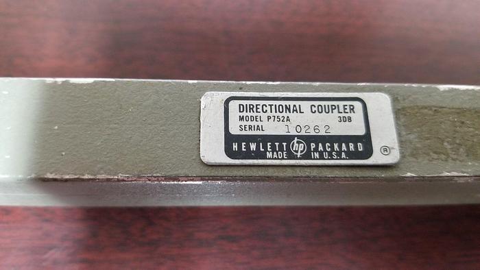 Used HP P752A Waveguide Directional Coupler