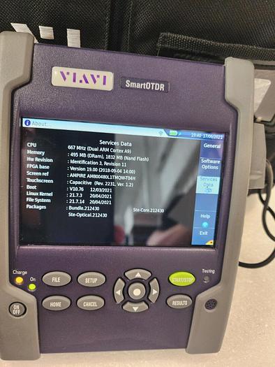 Used VIAVI E118FA65 SmartOTDR 1310/1550/1650