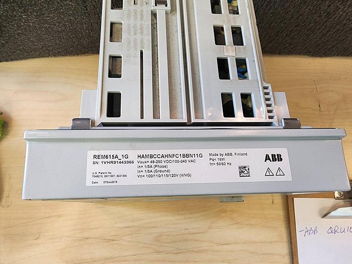 Used ABB REM615A Motor Protection Relay REM615A_1G Unit #2