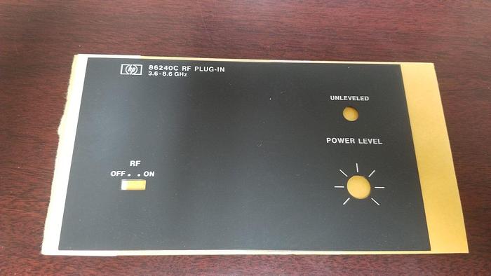 HP 86240C Front Panel NEW! 3.6-8.6 GHz