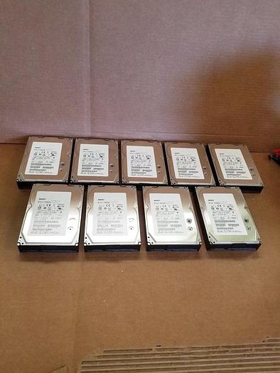 Used Hitachi/HGST HUS156030VLS600 300GB 15K Drives Lot of 9