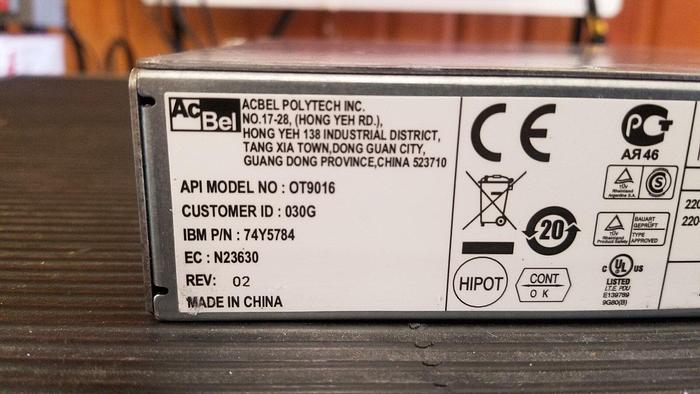 Used IBM 74Y5784 Power Distribution Unit