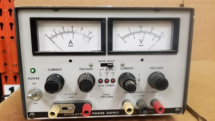 Used Kikusui PWC0620 Regulated Dual Tracking Power Supply Good!