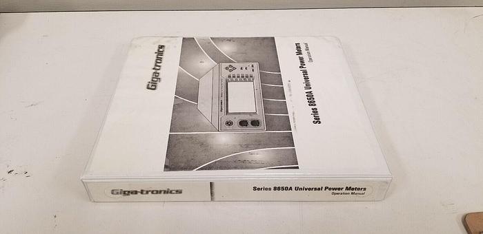 Used Gigatronics Series 8650A Universal Power Meter Operation Manual