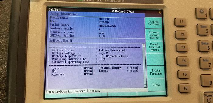 Used Anritsu MT9081D Access Master Time Domain Reflectometer 1.31/1.55um Sm Unit #1