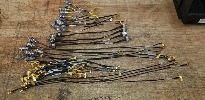 Used Test Equipment Semi Flex Cables Lot of 52