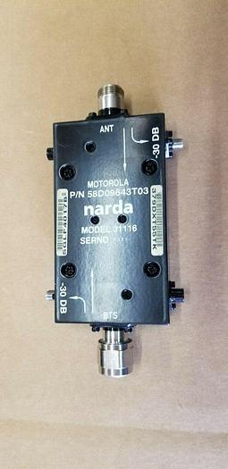 Used Narda 31116 30dB Dual Directional Coupler