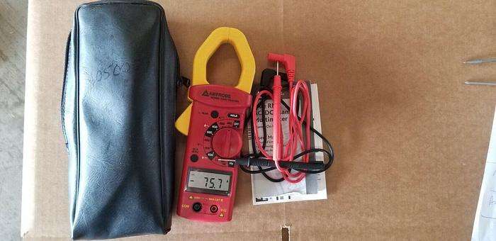 Used AMPROBE AC68C True RMS AC/DC Clamp Multimeter with Leads Unit #26