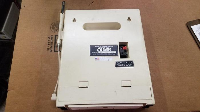 Used OMEGA CT485B Temperature and Humidity Chart Recorder White