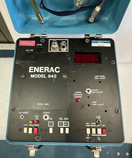 Used Enerac 642 Portable Combustion Efficiency Emissions Gas Analyzer
