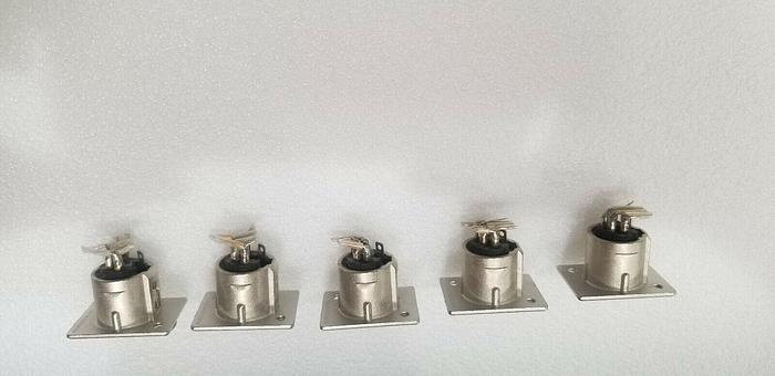 Used Rohde & Schwarz Lot of 5   4-hole Audio Connectors Lot #2