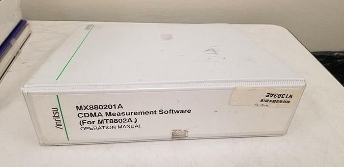 Used Anritsu MT8802A Operation Manual