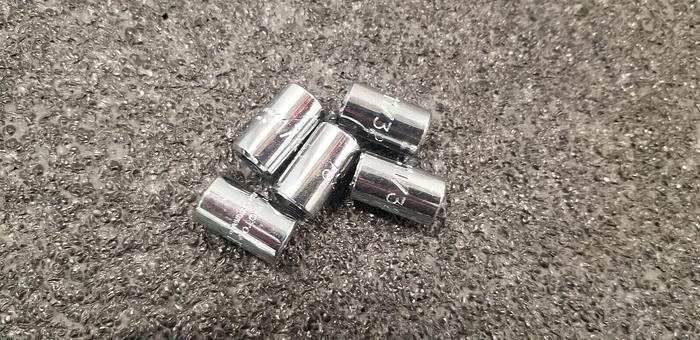 Used PROTO 1/4" Drive 11/32" 6 point Sockets Lot of 5 Set #3