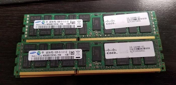 Used Samsung M393B5170FH0-YH9 4GB 2Rx4 PC3L-10600R-09-10-E1-D2 Cisco 15-12296-01 x7