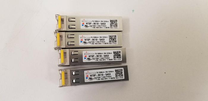 Used NEOPTEK NTSP-BE10-5A53 SFP Modules Lot of 4