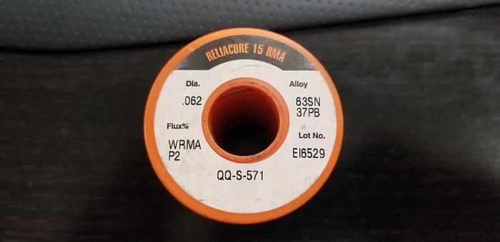 Alpha Metals QQ-S-571 .062 63/37 Rosin Based Core Solder 1 pound NEW!