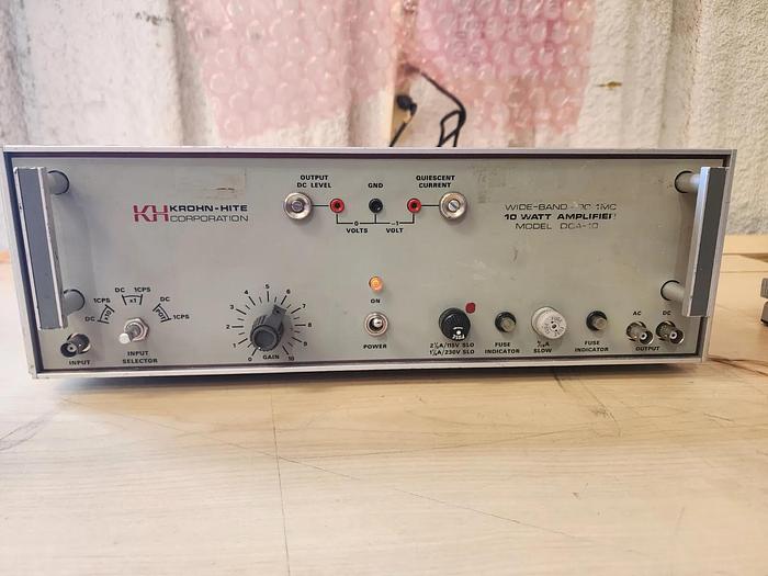 Used Krohn-Hite DCA-10 10W Wide Band Amplifier