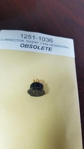 HP 1251-1036 7 Pin Hexagonal Connector NEW!