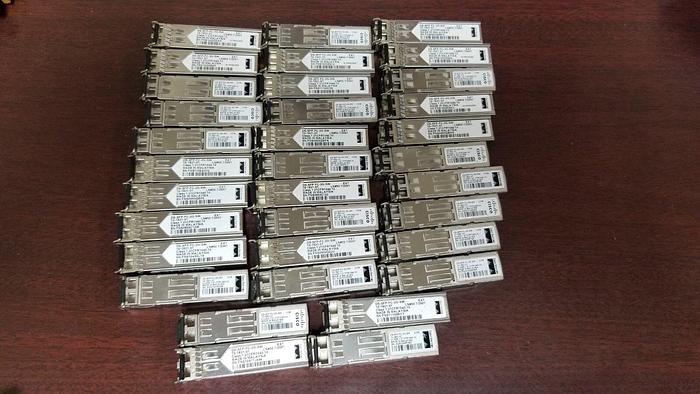 Used Cisco DS-SFP-FC-2G-SW SFP Modules Lot of 34