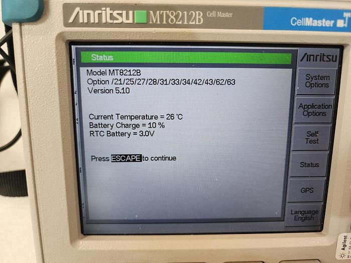 Used Anritsu MT8212B SiteMaster Many Options Unit #4