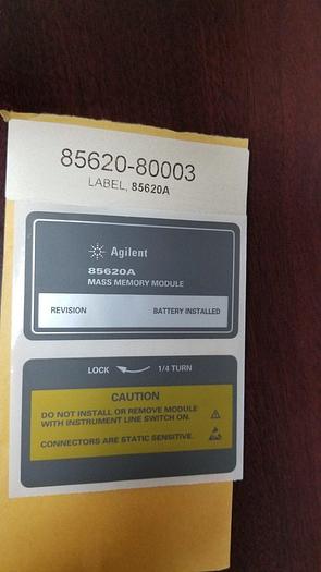 Agilent 85620-80003 Label NEW!