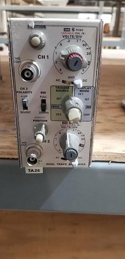Used Tektronix 7A26 Dual Trace Amplifier Plug In Unit #15