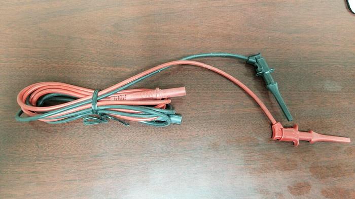 Used Multimeter Test Leads with Grabbers