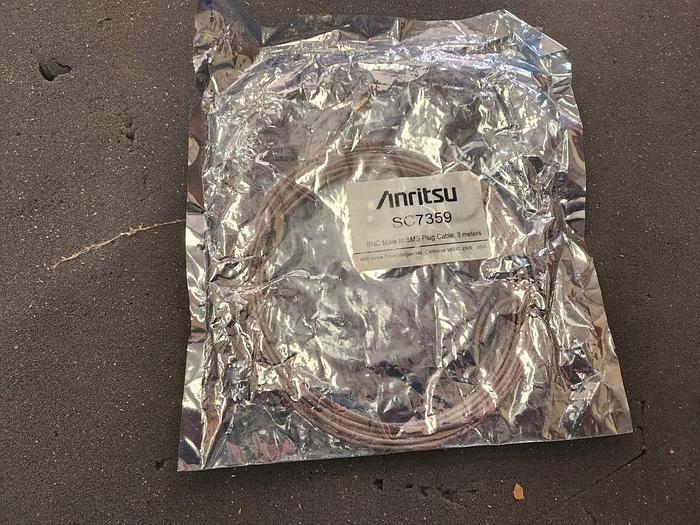 Anritsu BNC Male to SMB Plug Cable 3 Meter Unit #1 NEW!