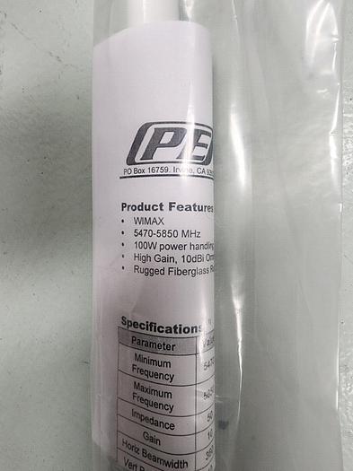 Pasternack 51036 Vertical Omni Antenna 5470-5850MHz 10dB NEW!!