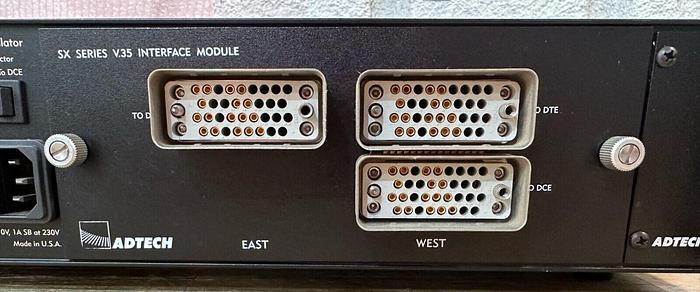 Used Adtech SX/12 Data Link Simulator PASSES SELF TEST! V.35 Interface Module