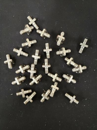 Used SMA Female to SMA Female Panel mount connectors Lot of 25