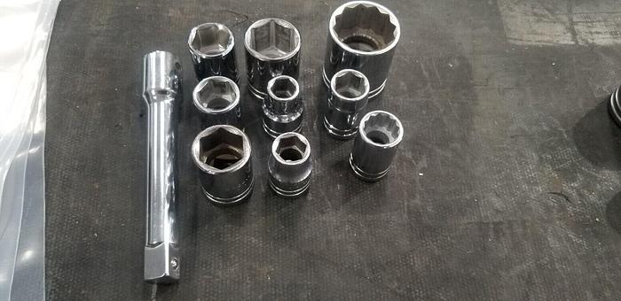 Used PROTO 1/2" SAE Socket Set #6 Made In USA