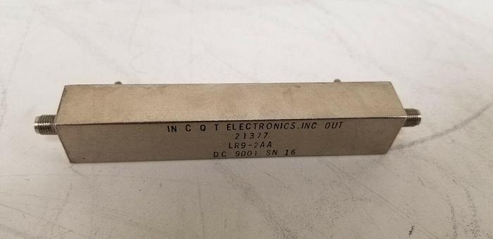 Used CQT Electronics LR9-2AA Band Pass Filter