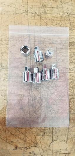 Used PROTO TOOLS 1/2" to 3/8" Socket Adapter Lot of 7
