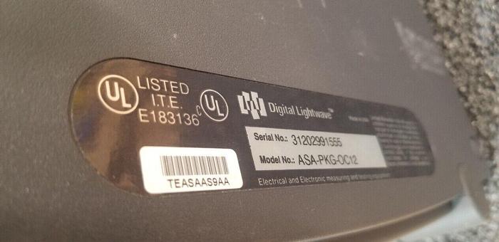 Used Digital Lightwave ASA-312 Analyzer ASA-PKG-OC12 Unit D