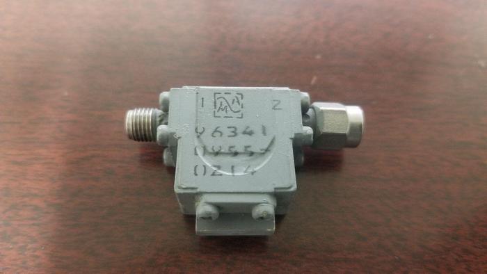 Used Microwave Associates Microwave Isolator Unknown Frequency